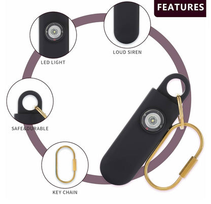 Compact Outdoor SOS Flashlight & Self-Defense Alarm