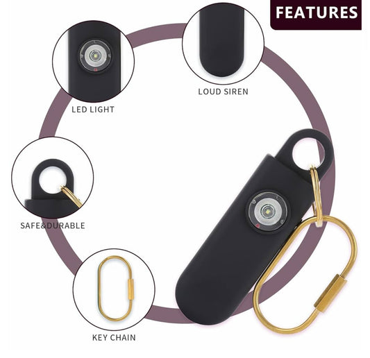 Compact Outdoor SOS Flashlight & Self-Defense Alarm